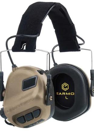 Тактичні активні навушники Earmor M31 Койот