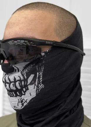 Тактические защитные очки 5.11 с 3 сменными линзами (Черный)