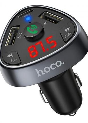 Автомобильный FM-модулятор Hoco E51 + Bluetooth (2USB+PD)