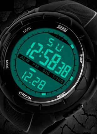 Водонепроницаемые мужские часы Skmei 1025 черные