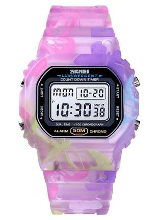 Женские спортивные часы Skmei 1627 (Фиолетовые)