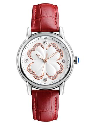 Женские классические часы Skmei 9159 Elegant (Красные)
