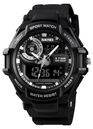 Мужские спортивные наручные часы Skmei 1357 Черные