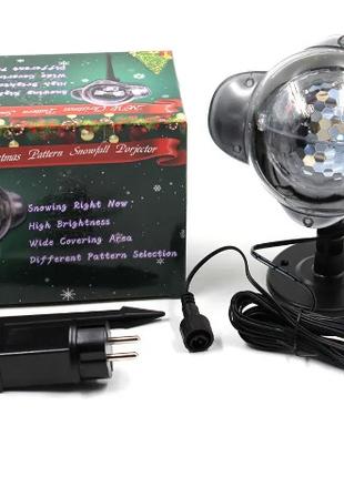 Лазер диско проектор уличный WL-809 Snow Flower Lamp (4 цвета)...