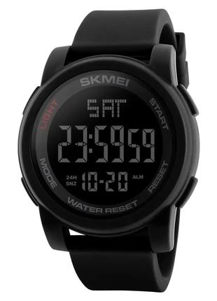 Мужские спортивные наручные часы Skmei 1257 Черный