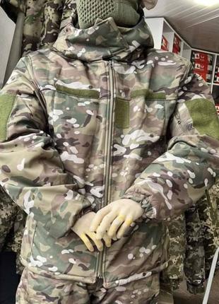 Тактическая зимняя мужская куртка Бушлат (Камуфляж пиксель) M