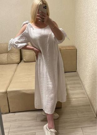 Женское платье лен Италия размер 50;52;54;56;58
