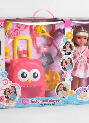 Набор доктора с куклой и чемоданом toycloud 8395