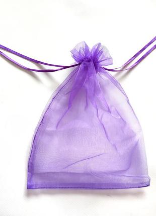 21,5*16,5 см мішечок з органзи фіолетовий мішок упаковка подар...