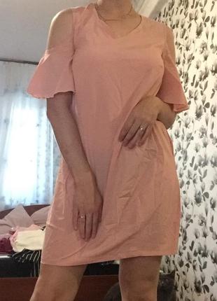 Платье женское нежно-розовое