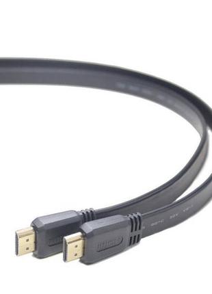 Кабель HDMI - HDMI 1 м, Cablexpert Black, V1.4, позолоченные к...