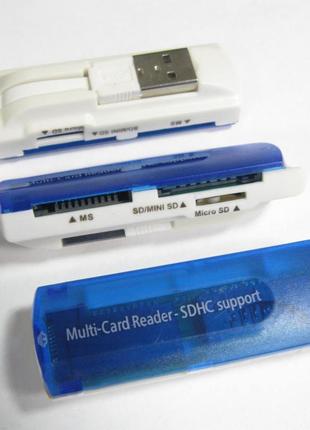 Картрідер зовнішній Merlion CRD-7BL TF/Micro SD, USB2.0