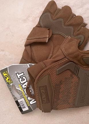 Рукавиці тактичні MECHANIX "M-PACT® fingerless coyote gloves"