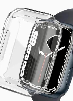 Прозранчый чехол для Apple Watch Series 7/8 45 мм