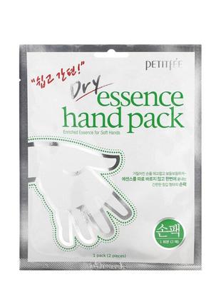 Petitfee dry essence hand pack, маска для рук в виде перчаток,...