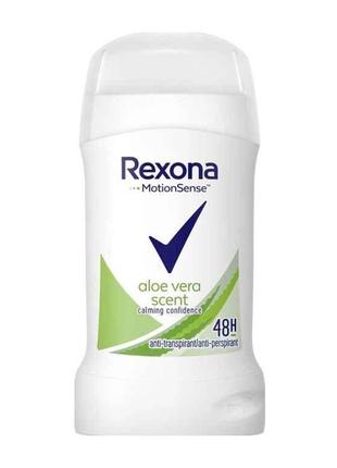 Твердий дезодорант жін 40мл Аloe vera захист 48 годин ТМ REXONA