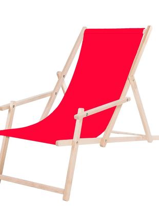 Шезлонг (кресло-лежак) деревянный для пляжа, террасы и сада Sp...