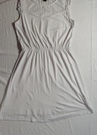 Жіноче однотонне плаття esmara, розмір m(40/42), білий