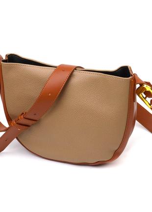 Полукруглая сумка кросс-боди из натуральной кожи 22092 Vintage...