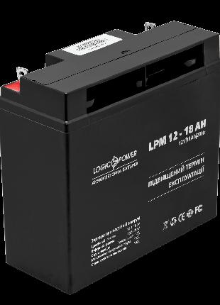 Аккумулятор свинцово-кислотный LogicPower AGM LPM 12 - 18 AH