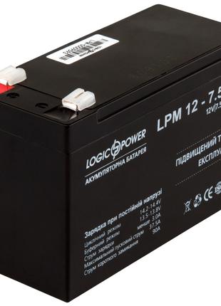 Аккумулятор свинцово-кислотный LogicPower AGM LPM 12 - 7.5 AH
