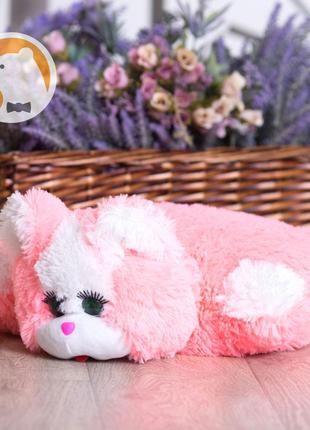 Подушка-игрушка Кошка, розовая