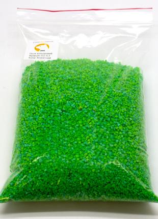 Песок кварцевый зеленый, фракция 1-1,5, 500г/упаковка