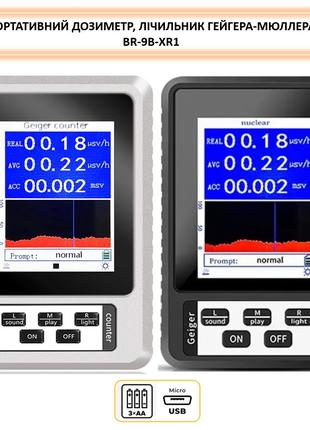 Новий дозиметр радіометр лічильник Гейгера BR-9B-XR1