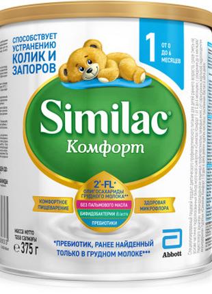 Детская смесь Similac Комфорт 1 молочная 375 г (8427030006833)