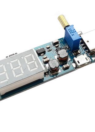 Преобразователь DC-DC вход USB повышающий/понижающий с индикацией