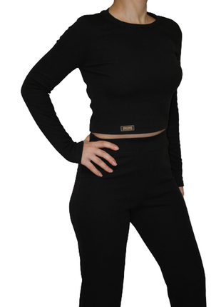 Женский спортивный костюм чёрный трикотажный размер 42 44  s m...