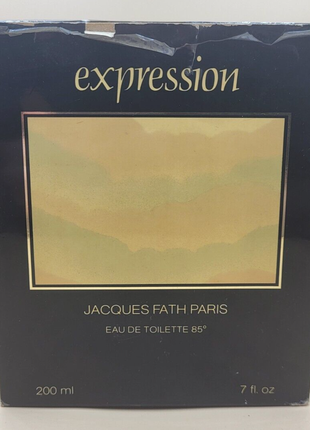 Expression jacques fath 200ml eau de toilette