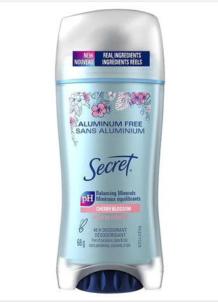 Дезодорант без алюмінію secret aluminum free cherry blossom de...