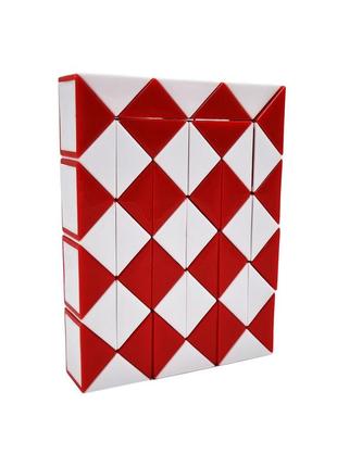 Головоломка кубик рубика змейка mc9-7, 3 цвета (красный)