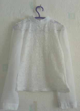 Мереживна блузка блуза 1-2 клас