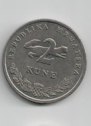Монета Хорватия 2 куны 2003 года