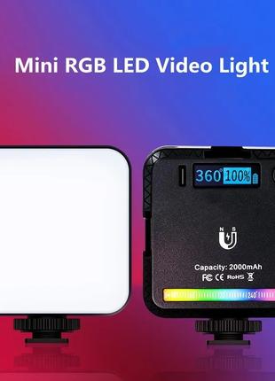 Led светильник, накамерный свет W64 RGB