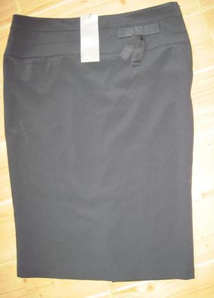 Новая черная классическая юбка "m&s" р.48
