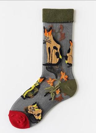 Носки носки яркие носочки с котиком