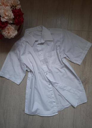 Біла сорочка рубашка для хлопчика в школу 13 років