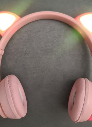 Бездротові навушники з вушками P47M рожеві