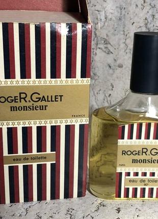 Monsieur roger &amp; gallet edt 200 ml 80% vol vintage rare