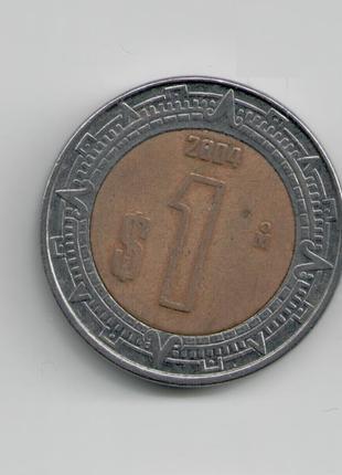 Монета Мексика 1 песо 2004 року