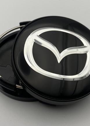 Колпачок на диски Mazda 64 мм 60 мм черный