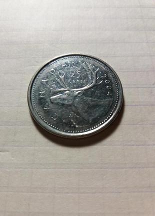 25 центів 2004 року. Канада.