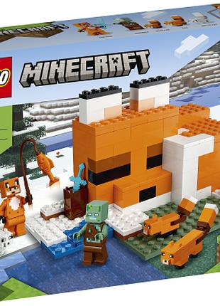 Конструктор Lego Minecraft Лиса хатина 21178