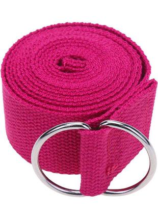 Ремінь для йоги EasyFit Рожевий