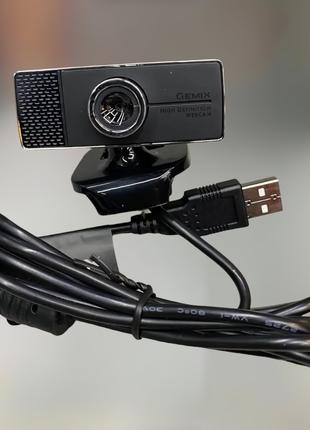 Веб-камера для ПК с микрофоном Gemix T20, 720p, камера веб для...