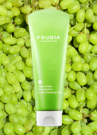 Frudia pore control green grape scrub cleansing foam скраб пен...