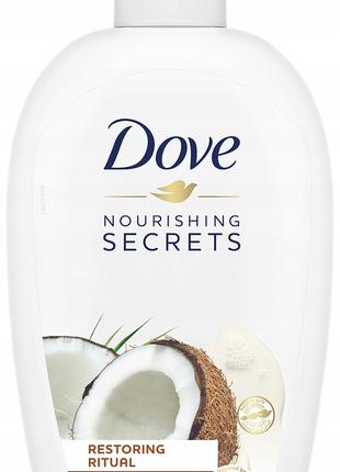 Жидкое крем-мыло Dove с кокосовым маслом и миндальным молочком...